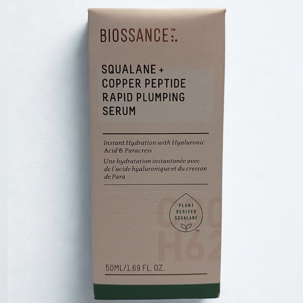 Biossance Squalane + Copper Peptide Rapid Plumping Serum 50 ML | 1.69 OZ